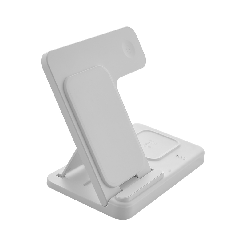 4220 Beyaz 3'ü 1 Arada Kablosuz Şarj Cihazı